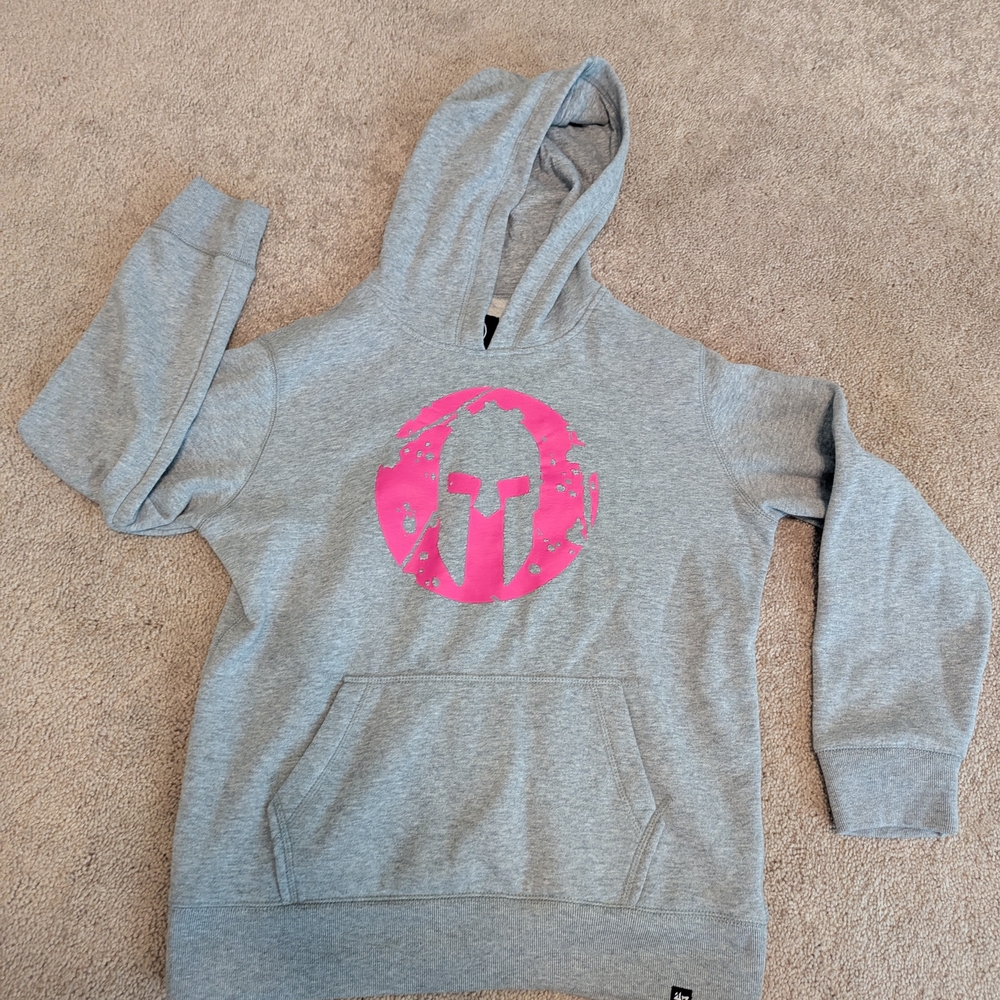47 Brand Gray and Pink Hoodie